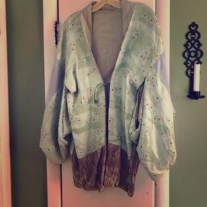 Vintage Silk Kimono Robe